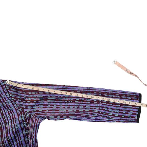 Trimdin Womens Jacket Size XL Tapestry Reversible Blazer Purple Green Black - Picture 7 of 8